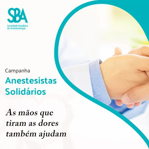 Campanha Anestesistas Solidários